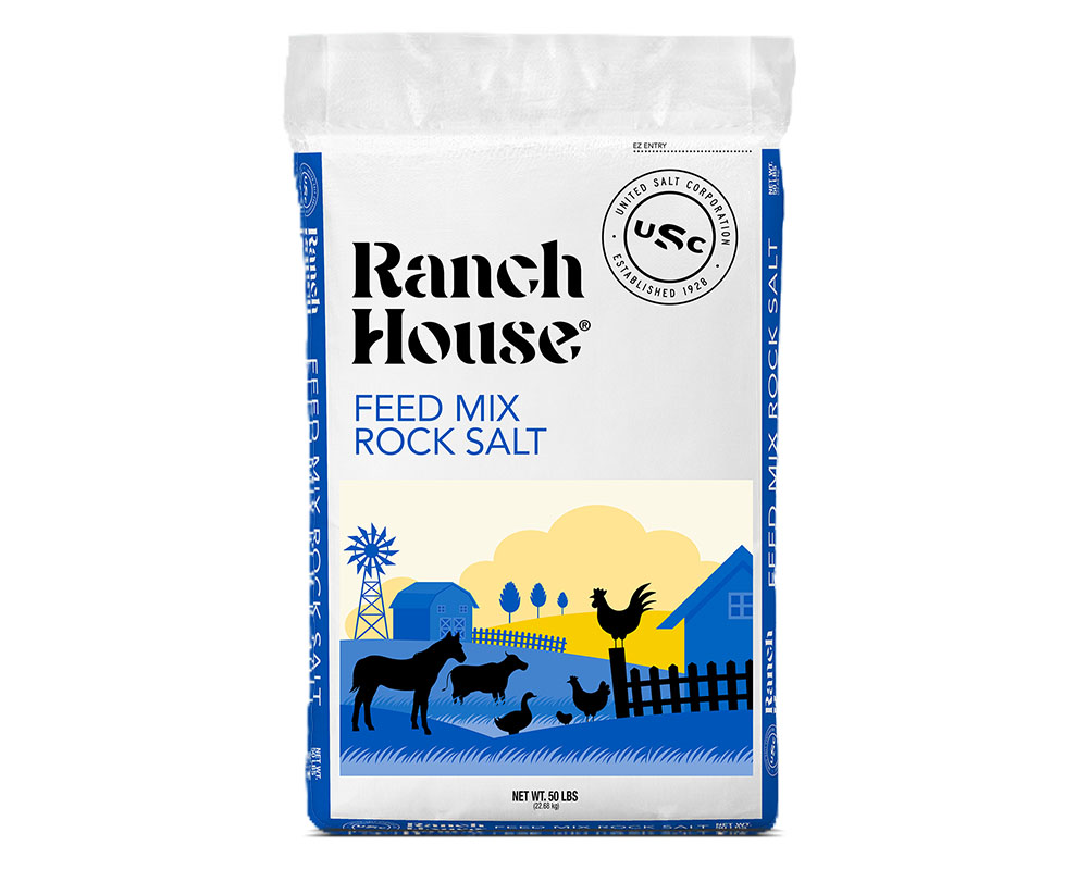 White Salt Bag Feed Mix