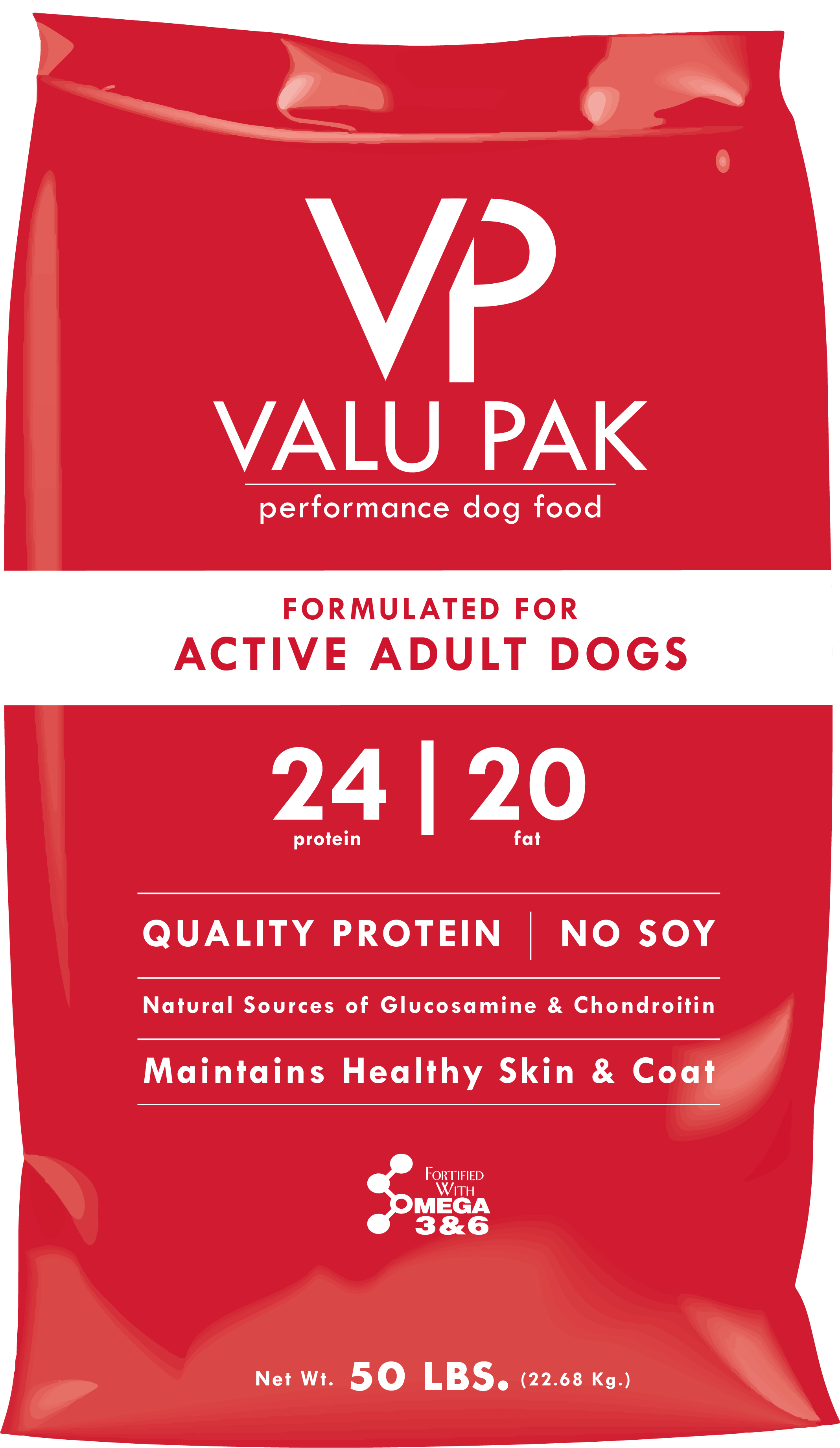 Valu Pak 24-20 Dog 50# Red